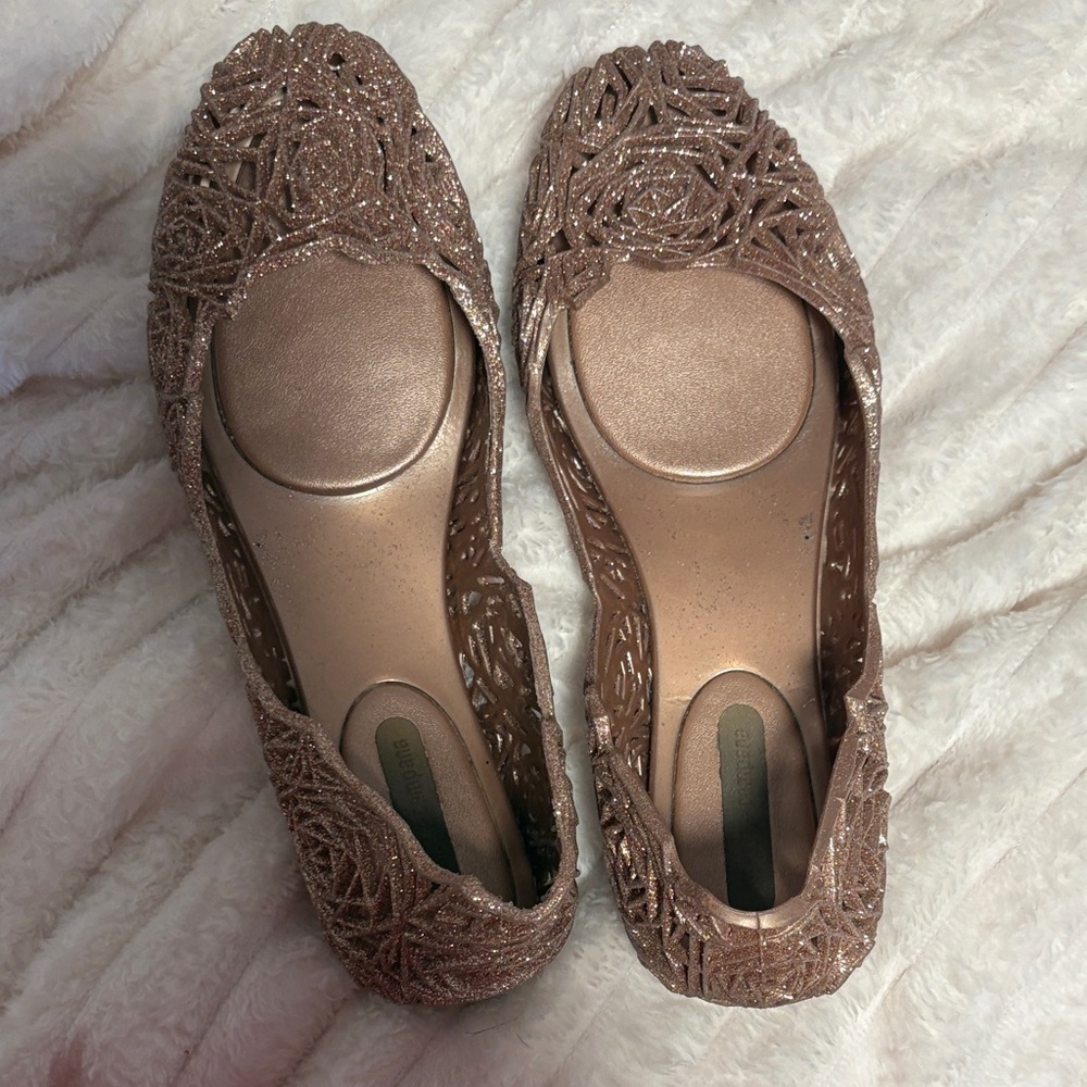 Elegant  Melissa Women's Glitter Flats